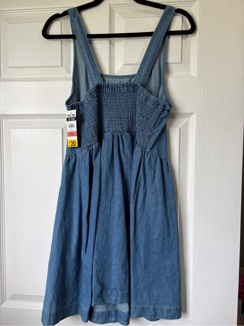 Denim Sleeveless Romper Dress - Blue - Picture 2 of 2